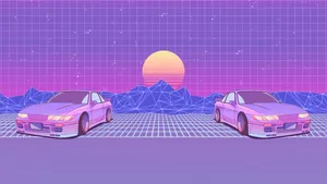 Purple Jdm Car Aesthetic Wallpaper