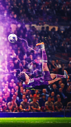 Purple_ Jersey_ Athlete_ Bicycle_ Kick Wallpaper