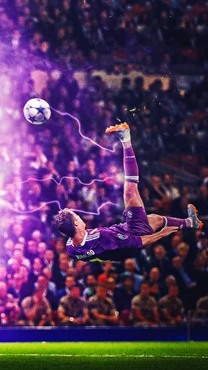 Purple_ Jersey_ Athlete_ Bicycle_ Kick Wallpaper