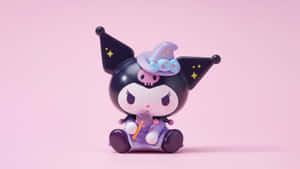 Purple Kuromi Figurewith Ice Cream Wallpaper