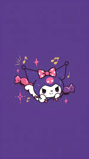 Purple Kuromi Wallpaper Wallpaper