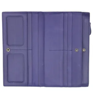 Purple Leather Wallet Open Interior View Wallpaper