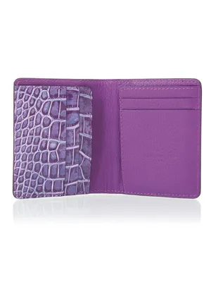 Purple Leather Wallet Open View Wallpaper