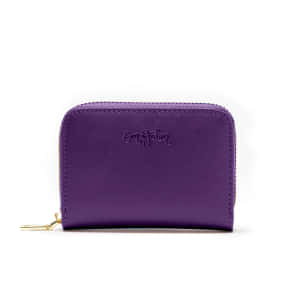 Purple Leather Wallet Product Image Wallpaper