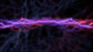 Purple Lightning In Darkness Wallpaper