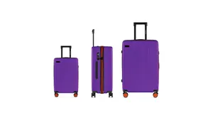 Purple Luggage Set Three Sizes Wallpaper