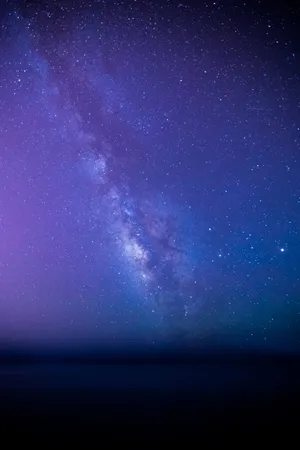 Purple Milky Way Galaxy Samsung Note 5 Wallpaper