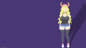 Purple Minimalist Lucoa Wallpaper