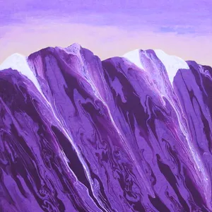 Purple Mountain Majesty Artwork Wallpaper