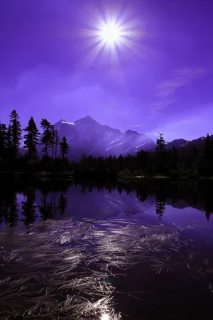 Purple_ Mountain_ Majesty_ Landscape Wallpaper