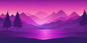 Purple Mountain Majesty Landscape Wallpaper