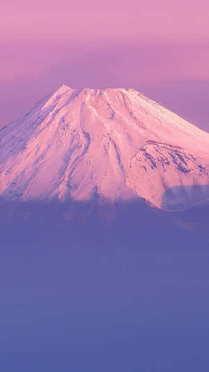 Purple Mountain Majesty Snow Capped Peak Wallpaper