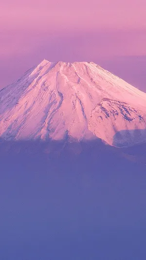 Purple Mountain Majesty Snow Capped Peak Wallpaper