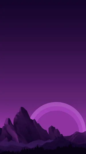 Purple_ Mountain_ Majesty_with_ Rising_ Moon Wallpaper
