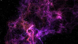 Purple Nebula Cosmic Backdrop Wallpaper