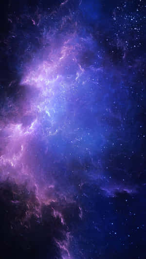 Purple Nebula Space Backdrop Wallpaper