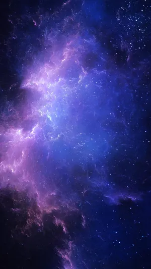 Purple Nebula Space Backdrop Wallpaper