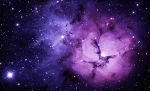 Purple Nebula Starscape Wallpaper