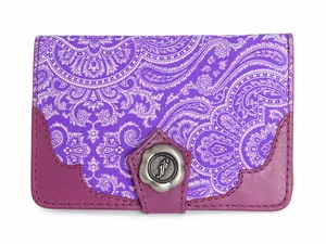 Purple Paisley Pattern Wallet Wallpaper