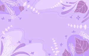 Purple Pastel Aesthetic Floral Background Wallpaper