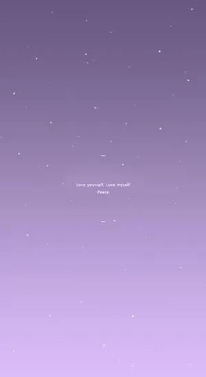 Purple Pastel Aesthetic Love Peace Wallpaper