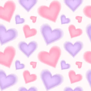 Purple Pink Hearts Pattern Y2 K Aesthetic.jpg Wallpaper