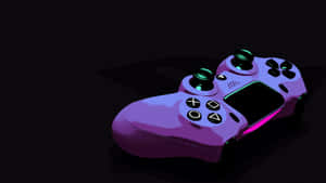 Purple Ps5 Controller Design Wallpaper