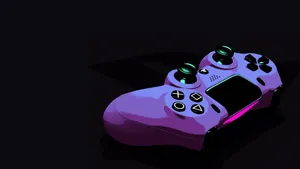 Purple Ps5 Controller Design Wallpaper
