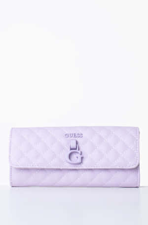Purple Quilted Guess Wallet Wallpaper