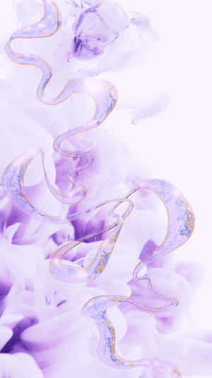 Purple Ribbon Abstract Art Wallpaper