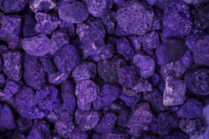 Purple Rocks In A Pile Wallpaper