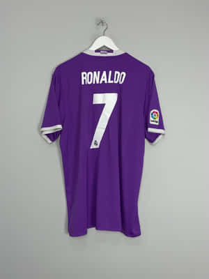 Purple Ronaldo Number7 Jersey Wallpaper