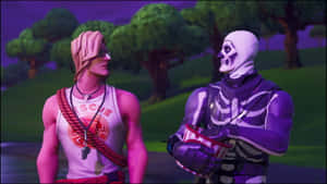 Purple Skull Trooper - On A Mission To Make Every Day Halloween Wallpaper