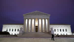 Purple Sky Over Supreme Court Building Wallpaper