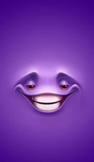 Purple Smiley Face Grin Wallpaper