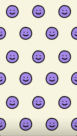Purple Smiley Face Pattern.jpg Wallpaper