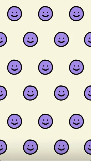 Purple Smiley Face Pattern.jpg Wallpaper