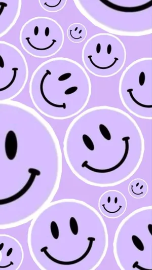 Purple Smiley Face Pattern.jpg Wallpaper