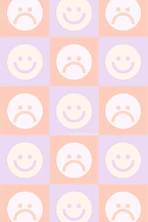 Purple Smiley Face Pattern.jpg Wallpaper