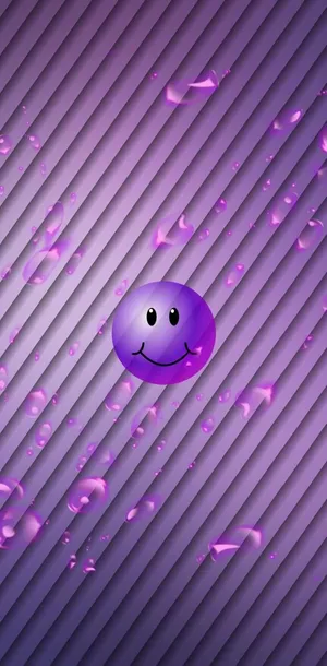 Purple Smiley Face Wallpaper Wallpaper
