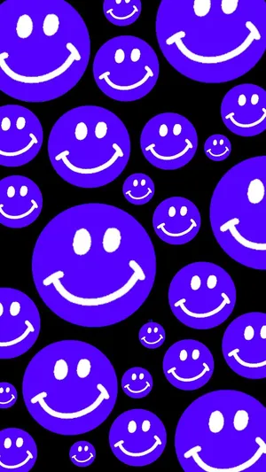 Purple Smiley Faces Pattern.jpg Wallpaper