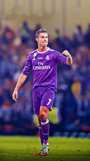 Purple Soccer Jersey Number7 Wallpaper