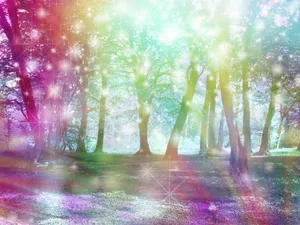 Purple Springtime Grandeur. Wallpaper