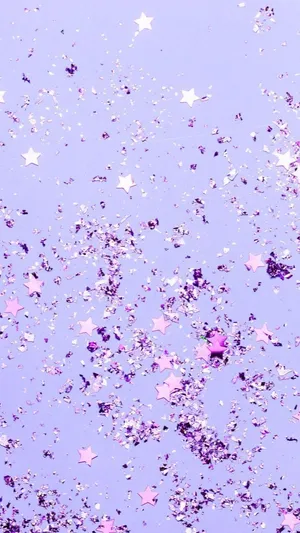 Purple Star Glitter Background Wallpaper