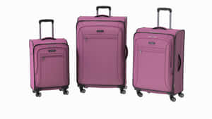 Purple Suitcase Set Wallpaper