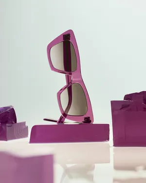 Purple Sunglasses Still Life Wallpaper