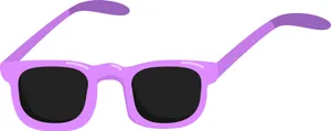 Purple Sunglasses Vector Illustration Wallpaper