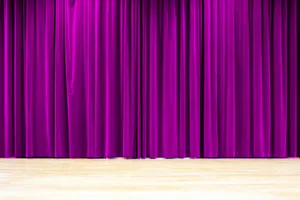 Purple Theater Curtains Stage Background Wallpaper