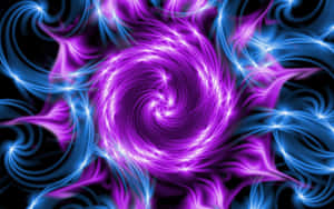 Purple Vortex Abstract Wallpaper