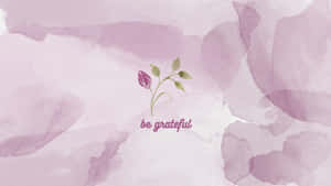 Purple Watercolor Gratitude Background Wallpaper